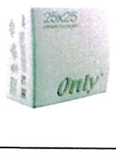 500830 ONLY 25X25 KENAR BORDÜRLÜ ÇİFT KAT PEÇETE