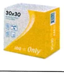051493 ONLY 30X30 KENAR BORDÜRLÜ ÇİFT KAT PEÇETE