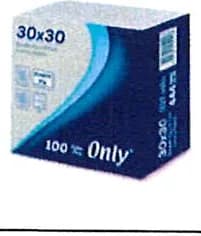051486 ONLY 30X30 KENAR BORDÜRLÜ ÇİFT KAT PEÇETE GARSON KATLAMA